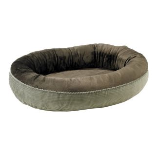 Bowsers Diamond Series Microvelvet Plush Designer Orbit Pet Bed Silver Sage