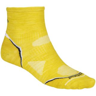 SmartWool PhD Multisport Mini Socks   Merino Wool (For Men)   GLOWGREEN (L )