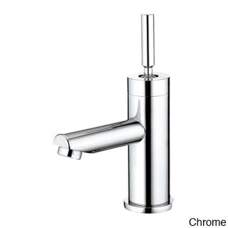 Water Creation Joy Stick Contemporary Lavatory Faucet With Deck Plate (Solid brass  Handles Included  Number of Handles 1  Installation Type Deck mount Valve Type Ceramic disc  Lead Free Compliant Drain Included Number of Faucet Holes Required 1)