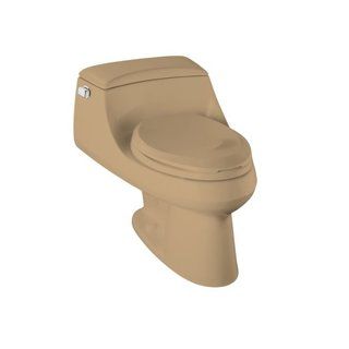 Kphler San Raphael Mexican Sand 1 piece 1.6 Gpf Elongated Toilet (Mexican SandDimensions 23.25 inches high x 20.375 inches wide x 29 inches longWater capacity 1.6 GPFFlush Single flushPieces One (1) pieceShape ElongatedHardware finish Stainless stee