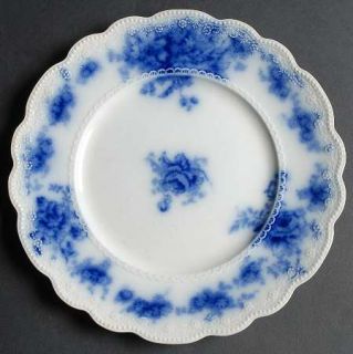 Grindley Albany (Flow Blue) Luncheon Plate, Fine China Dinnerware   Flow Blue,Fl