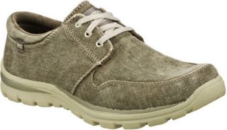 Mens Skechers Relaxed Fit Superior Elvin   Gray Canvas Shoes