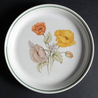 Nitto Royal Garden Salad Plate, Fine China Dinnerware   Yellow & Brown Floral Ce
