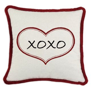 D Kei Inc DKei Valentines Graphic Pillow XOXO Multicolor   P17 VAL09 49 RD