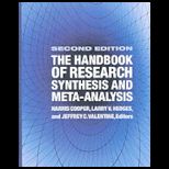 Handbook of Research Synthesis