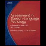 Assessment in Speech   Language Pathology Resource Manual   With CD