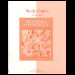 Abnormal Psychology (Study Guide)