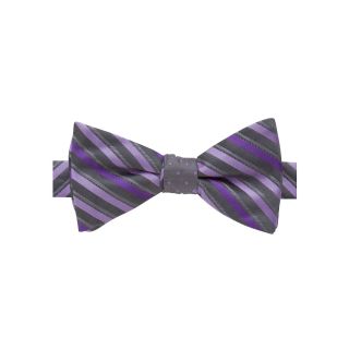 JF J.Ferrar JF J. Ferrar Pre Tied Contrast Knot Bow Tie, Purple, Mens
