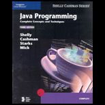 Java Programming : Complete Concepts and Techniques   With CD