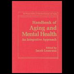 Handbook of Aging and Mental Health