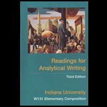 Reading for Analytical Writing (Custom)