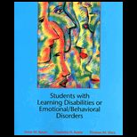 Students With Learning Disabilities or Emotional/Behavioral Disorders