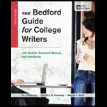 Bedford Guide for College Writers with Reader, Research Manual, and Handbook (Pb)
