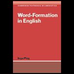Word Formation in English