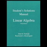 Linear Algebra (Student Solutions Manual)
