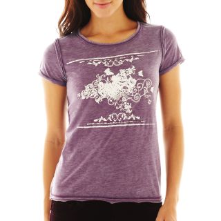 I Jeans By Buffalo Graphic Tee, Faded Mauv, Womens
