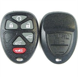 6 button GM Chevy, GMC, Cadillac SUV keyless entry remote case, shell