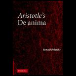 Aristotles De Anima A Critical Commentary