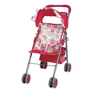 Adora Medium Shade Umbrella Stroller for Dolls, Pink