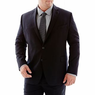 Stafford Super 100 Wool Suit Jacket   Big and Tall, Black, Mens