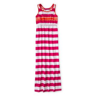 ARIZONA Striped, Sleeveless Maxi Dress   Girls 6 16 and Plus, Pink, Girls