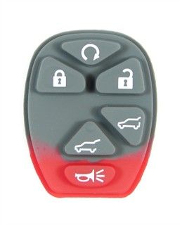 6 button GM Chevy, GMC, Cadillac SUV keyless entry remote pad buttons