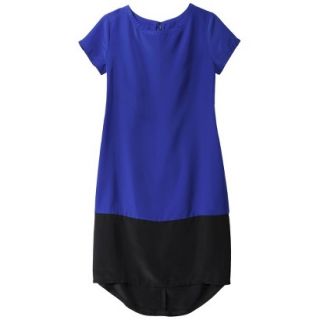 Mossimo Womens Short Sleeve Shift Dress   Athens Blue/Black   S