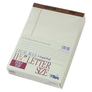 TOPS The Legal Perforated Pads, Letter   Green Tint (50 Sheets Per Pad)