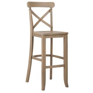 Barstool: French Country X Back Bar Stool  Driftwood