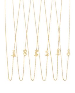 18k Gold Vermeil Mini Initial Necklace   Jennifer Zeuner