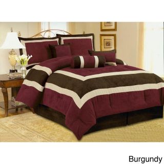 N/a Hotel Microsuede 7 piece Comforter Set Red Size Queen