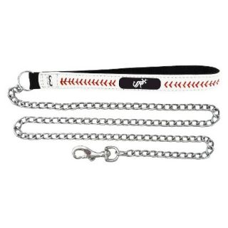 Chicago White Sox Baseball Leather 3.5mm Chain Leash   L