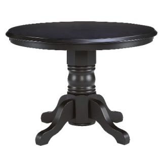 Dining Table: Home Styles Pedestal Dining Table   Black