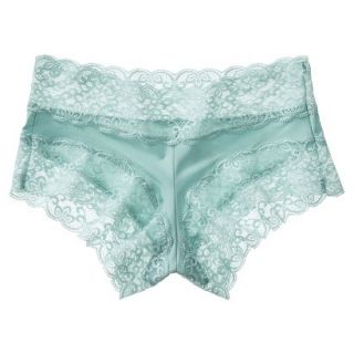Gilligan & OMalley Womens Micro With Lace Trim Boyshort   Cool Water L