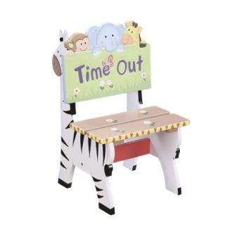Kids Bench: Teamson Sunny Safari Time Out Chair   Green/ Yellow