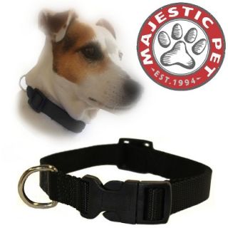 Majestic Pet Adjustable Collar   Black (Medium)