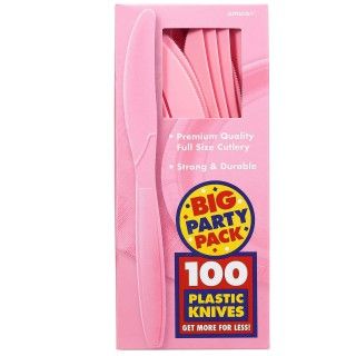 New Pink Big Party Pack Knives