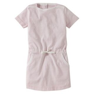 Burts Bees Baby Infant Girls Stripe Boatneck Dress   Blush/Cloud 18 M