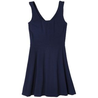 Mossimo Supply Co. Juniors Fit & Flare Dress   Navy L(11 13)