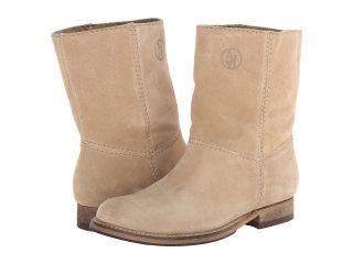 Armani Jeans Suede Short Boot Womens Pull on Boots (Beige)