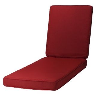Rolston Outdoor Chaise Lounge Replacement Cushion   Red