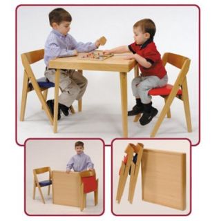 Kids Table: Stakmore Folding Kids Table   Natural