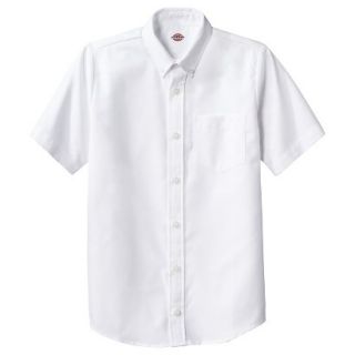 Dickies Boys Short Sleeve Oxford Shirt   White M