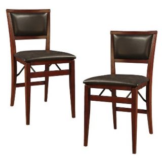 Folding Chair: Linon Keira Padded Back Folding Chair   Set of 2
