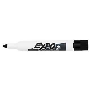 EXPO Bullet Tip Low Odor Dry Erase Marker   Black (12 Per Set)