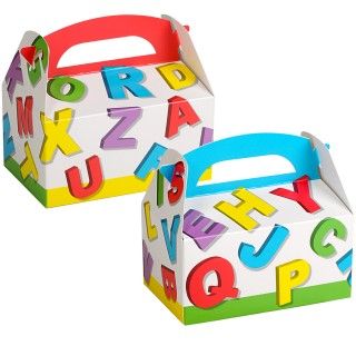 Alphabet Empty Favor Boxes
