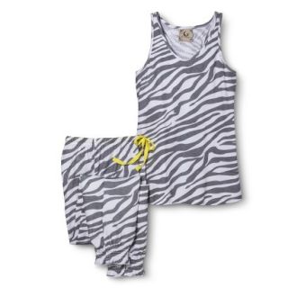PJ Couture Pajama Set   Grey Zebra S