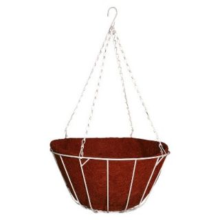 16 Chateau Hanging Basket  Red  White Chain