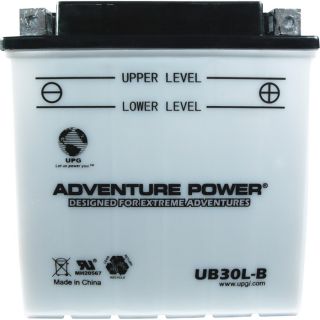 UPG Flooded Cell Motorcycle Battery   12V, 6.5 Amps, Model UB30L B