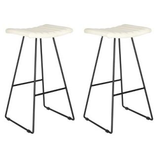 Barstool Safavieh Gia Barstool   Cream/Black   Set of 2